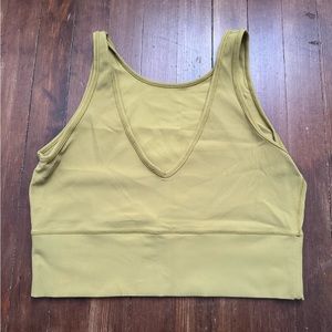Lululemon Power Pivot bra in Auric Gold Size 14